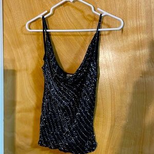 Vintage cami with intricate beading.